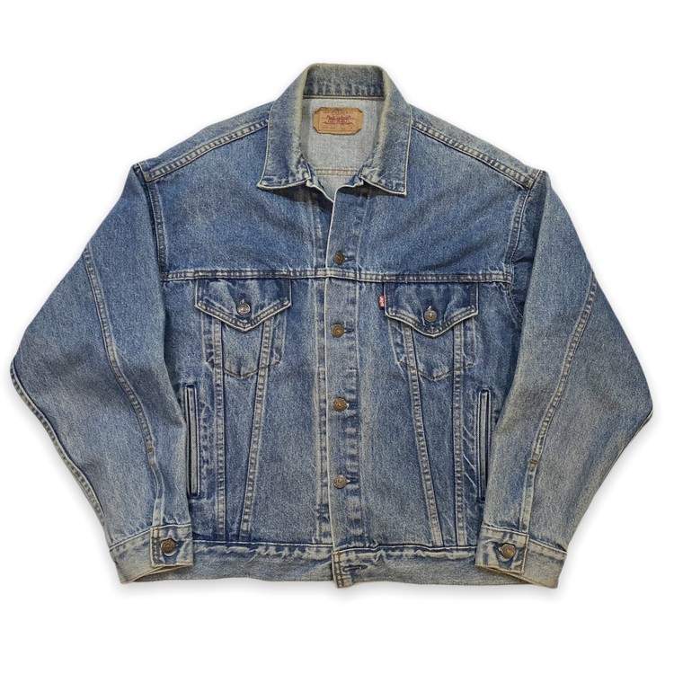 80s Levis Denim Trucker Jacket [70507-0218] (105-107) : 라이트