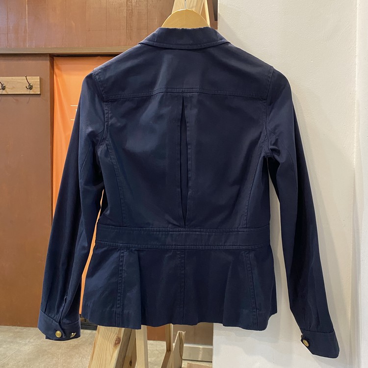 Ralph Lauren Navy Gold Button Blazer (Womens 44) 라이트하우스 스토어