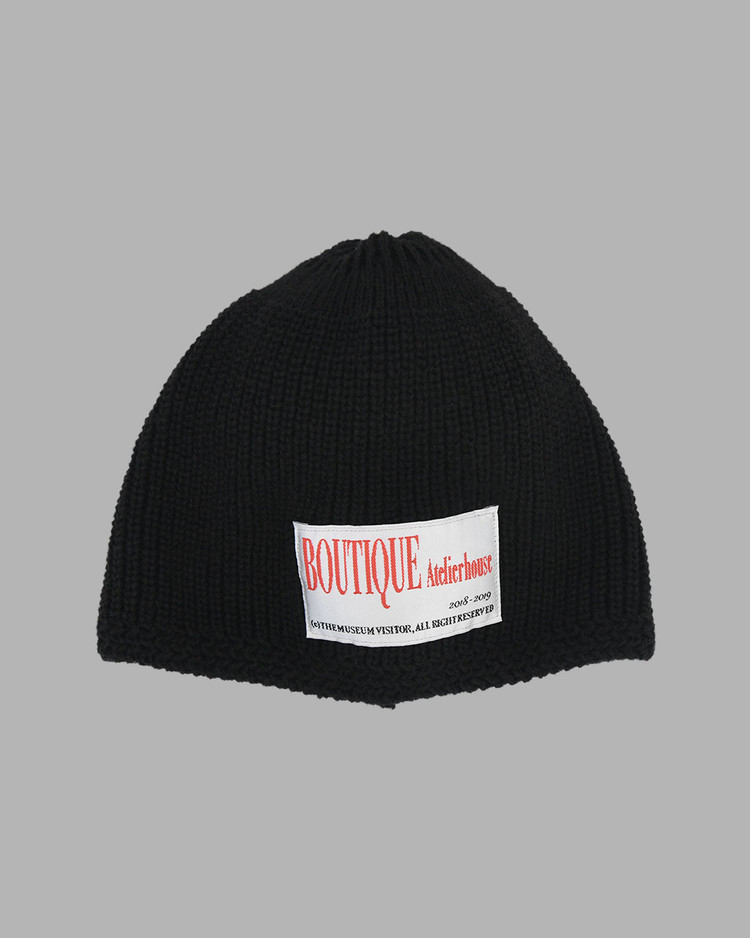 BOUTIQUE ATELIER BEANIE (BLACK) : THE MUSEUM VISITOR