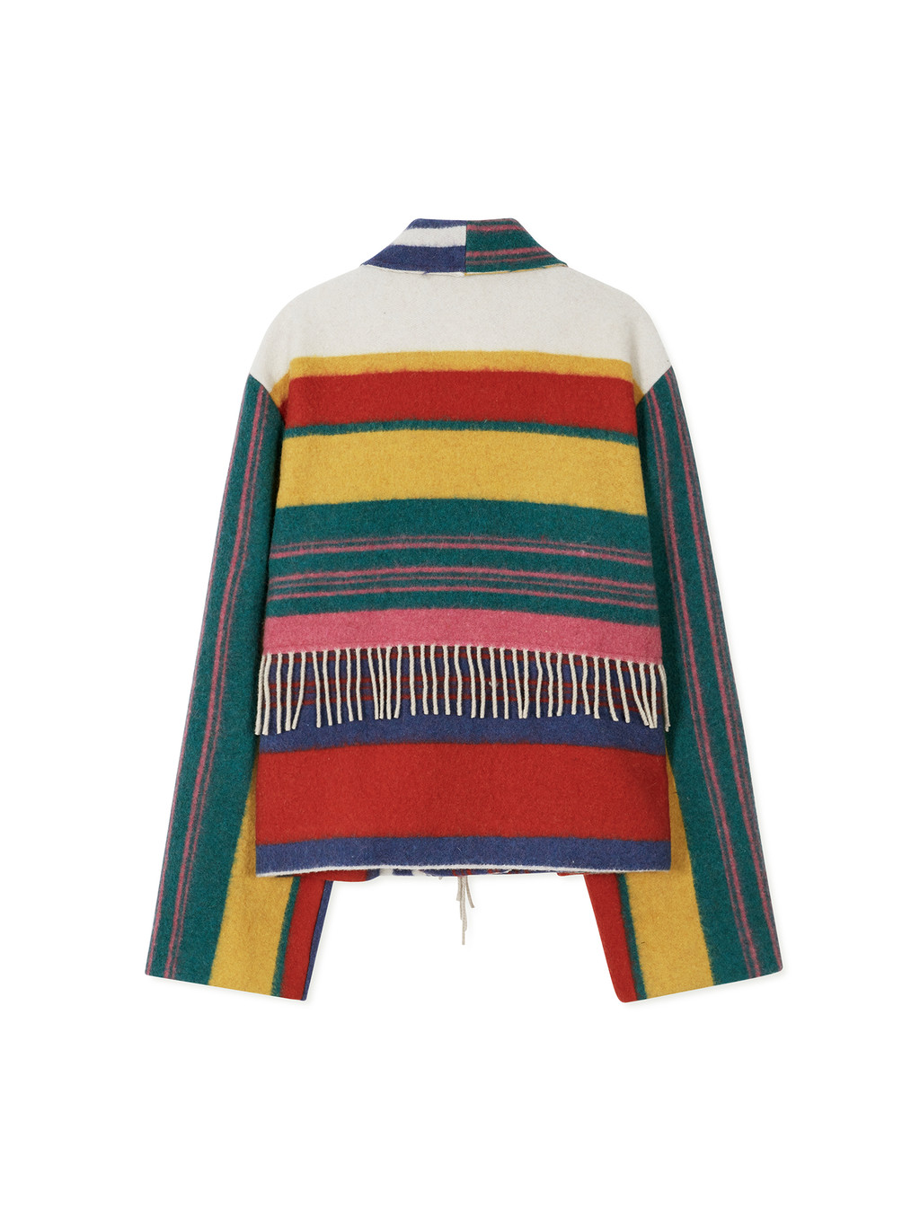 VIVO Short Fringe Jacket - Ivory/Yellow/Red Multi : EENK SHOP VIVO Short Fringe Jacket - Ivory/Yellow/Red Multi : EENK SHOP