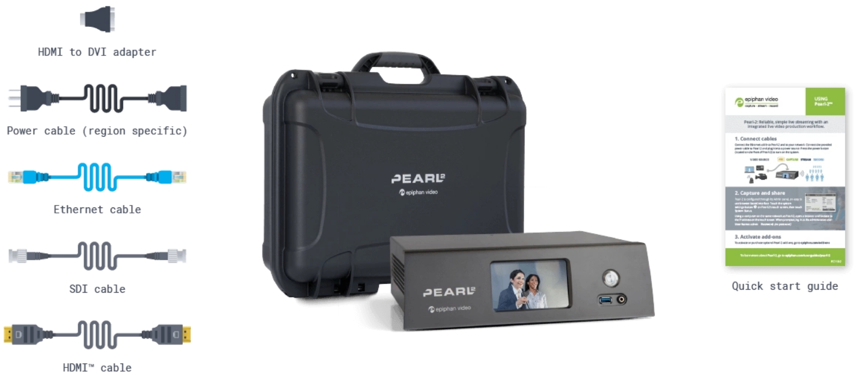 Pearl Mini 제품의 구성품 이미지