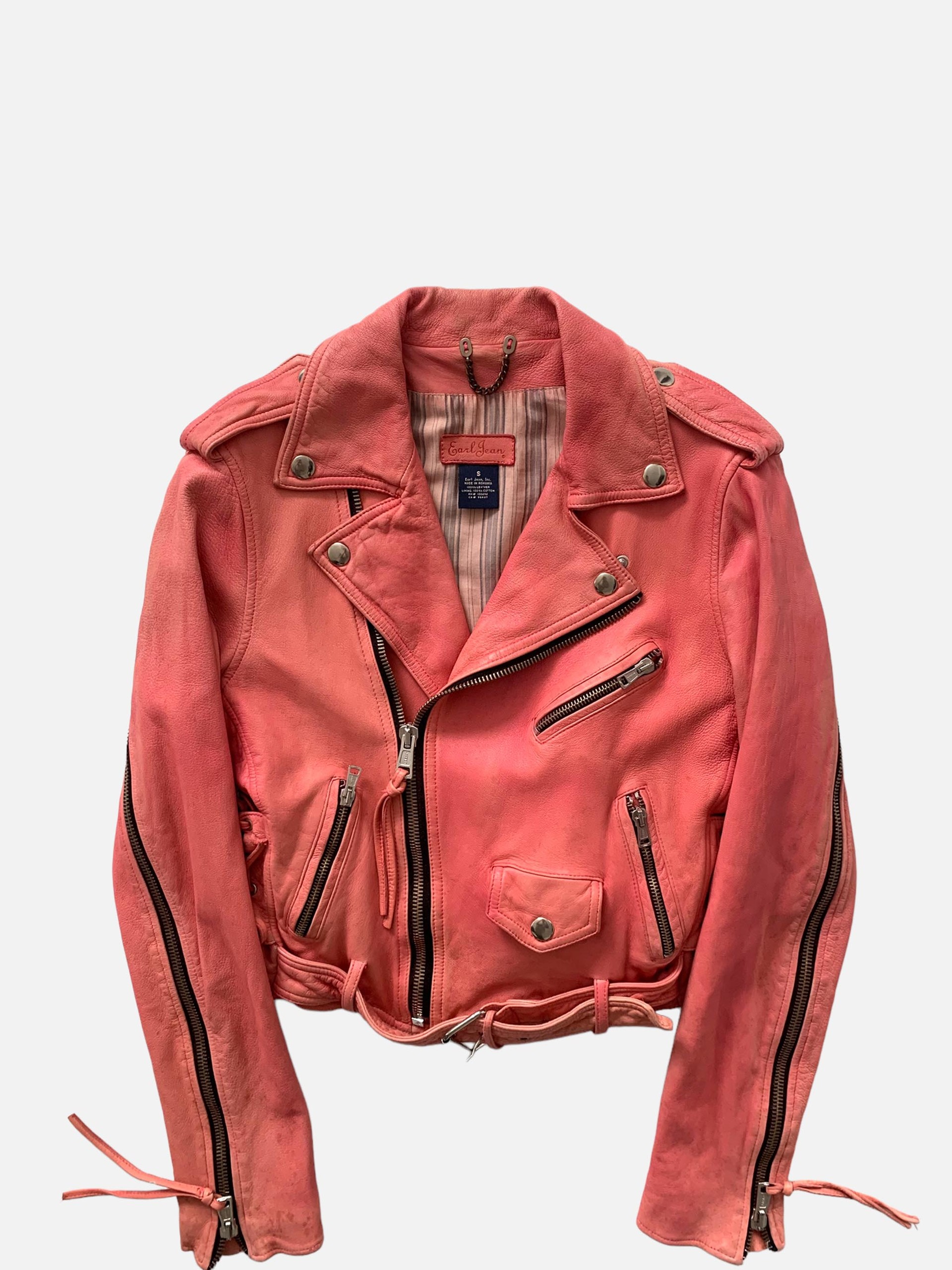 earl jean leather riders jacket : TAAU