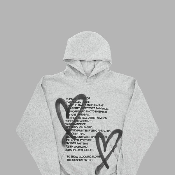【THE MUSEUM VISITOR】 LOVE SEE-THROUGH WINDBREAKER GREY 05faed9525e9e.jpg