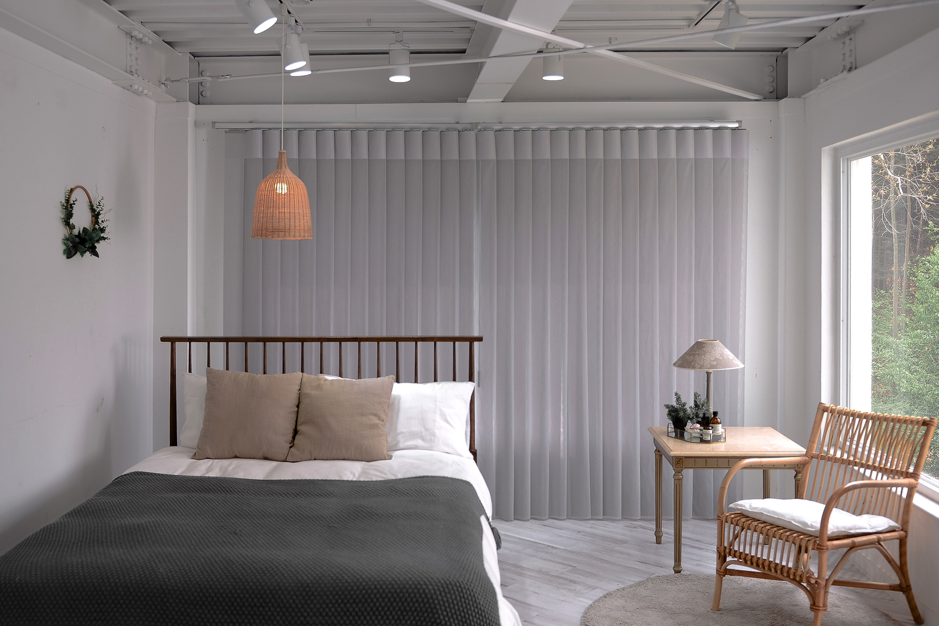 At night, it is a secret mode blackout curtain  that protects my privacy from the outside.