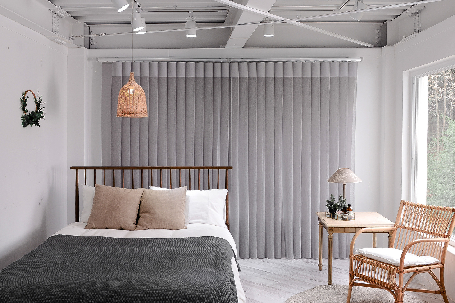 At night, it is a secret mode blackout curtain  that protects my privacy from the outside.