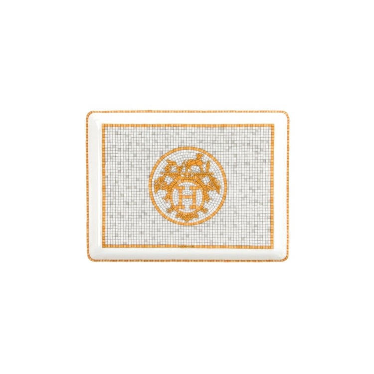 [HERMES 에르메스] Mosaique Au 24 Platinum Sushi Plate Goldㅣ모자이크 플레티넘 스시 플레이트 골드 풀티 fullty 프리미엄
