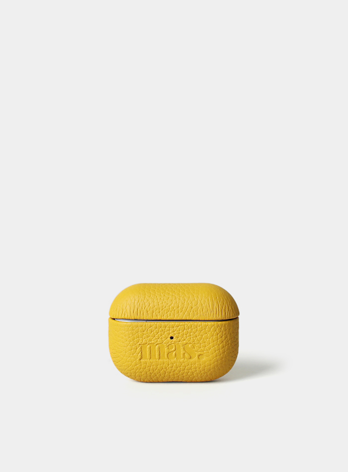 Leather air pod pro case _ Yellow : Masmarulez [마스마룰즈]