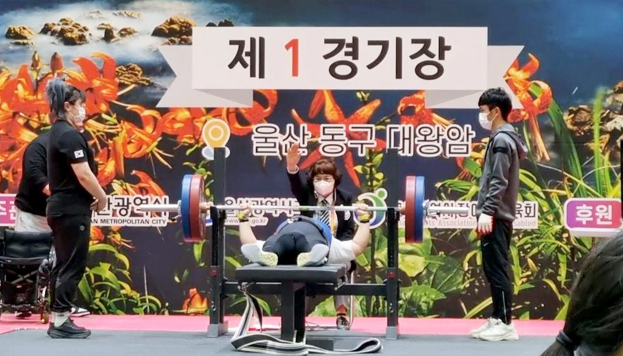 <span style="letter-spacing: -1.5px;">역도 금메달리스트 최단비 선수(에코프로씨엔지) 경기 장면</span>
