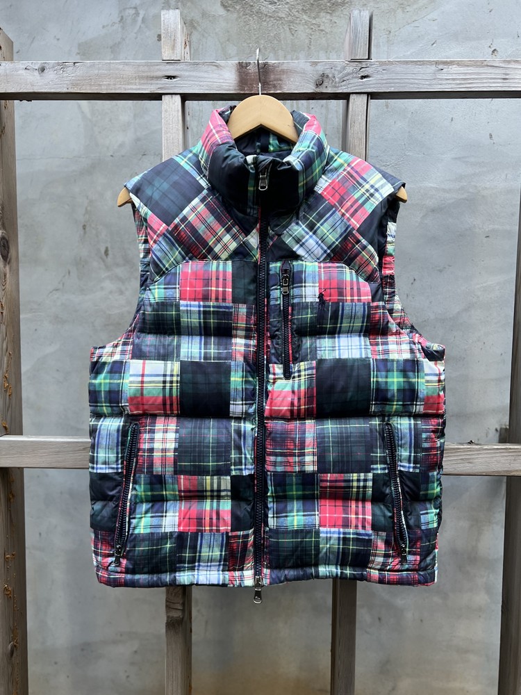 Polo Patchwork Printed Down Puffer Vest (103) 라이트하우스 스토어