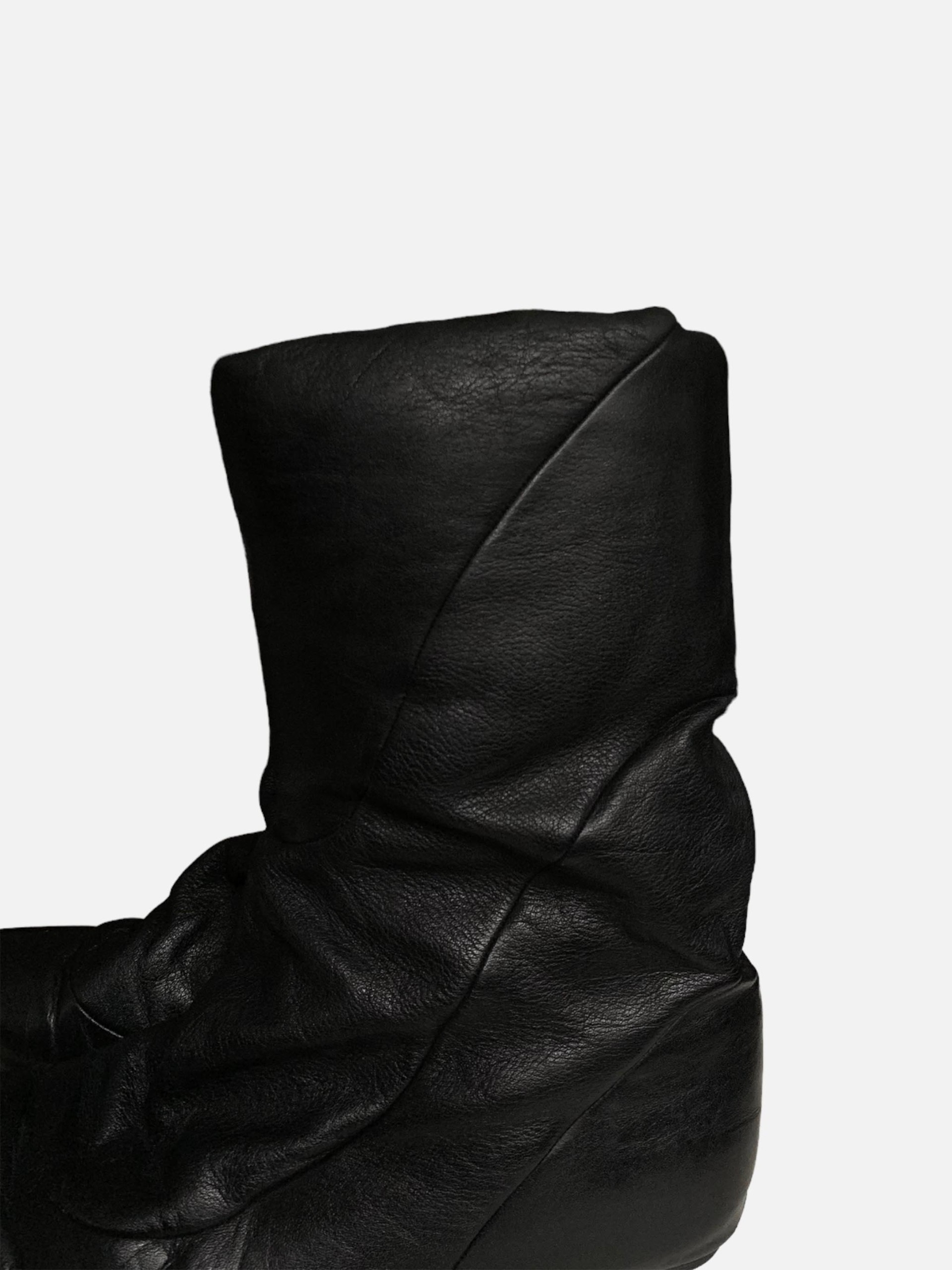 ZUCCA leather spiral padding boots : TAAU