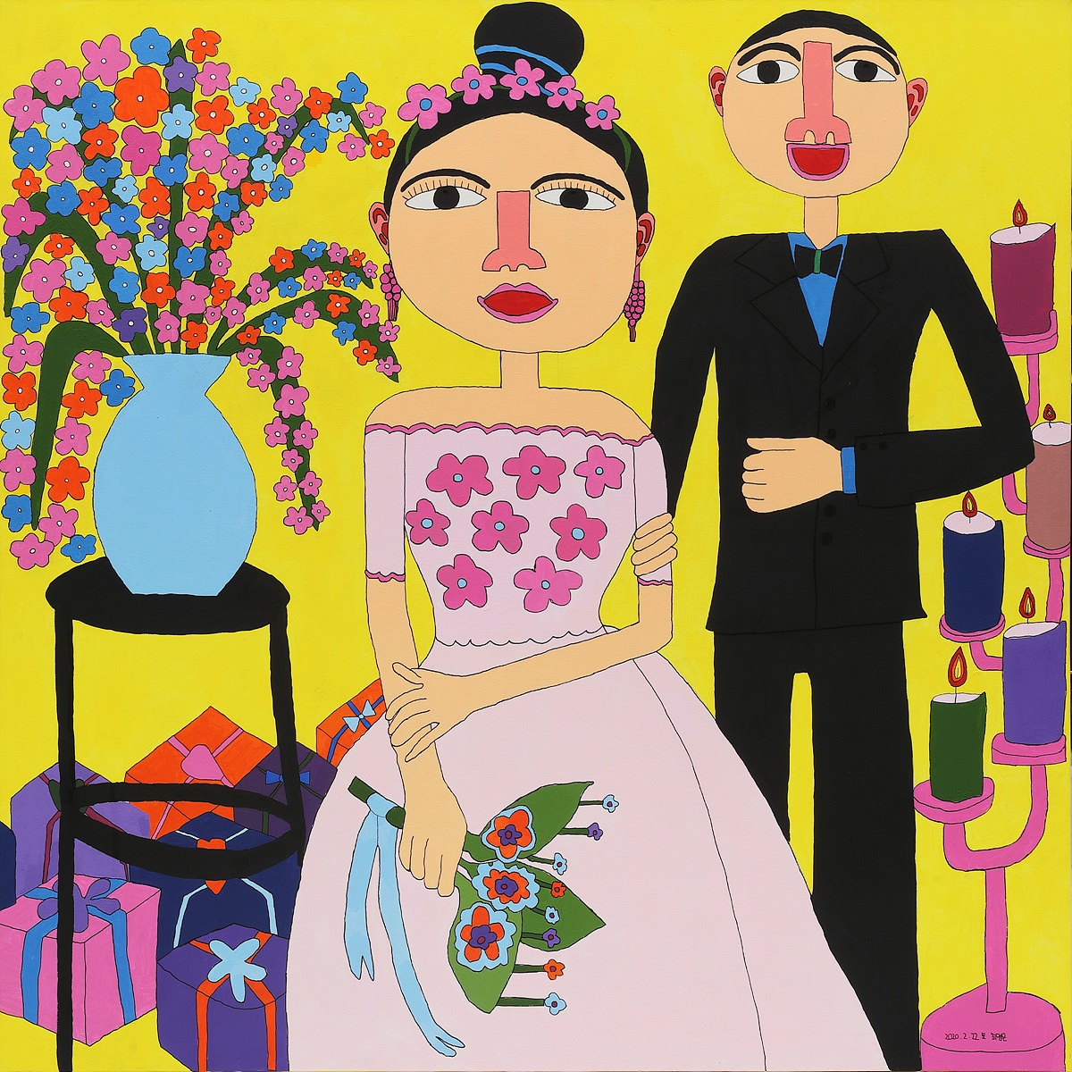 나의 결혼식2|91×91(cm)|Acrylic on canvas|2020