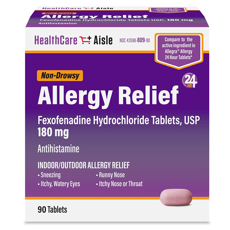 HealthCareAisle, 알러지 릴리프 - 90정 / HealthCareAisle Allergy Relief ...