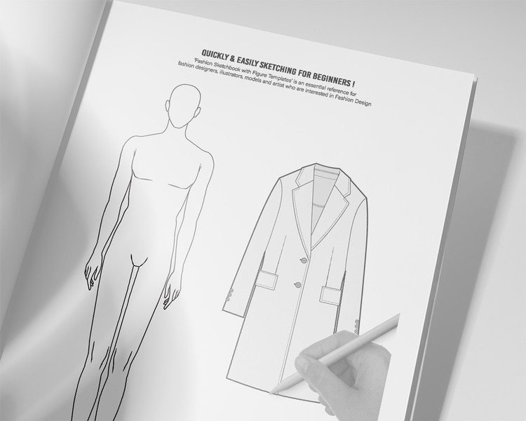 Womenswear Fashion Sketchbook A4 with Female 10Head Figure Template: Over  200 Large Female Figure Template Pages Included: KOO, HAYDEN: Books 