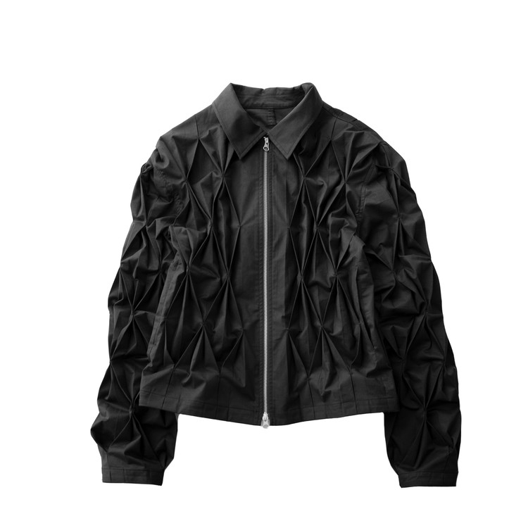 INDEX 3 GEOMETRICAL PLEATS JACKET (BLACK) Easel,Laboratory