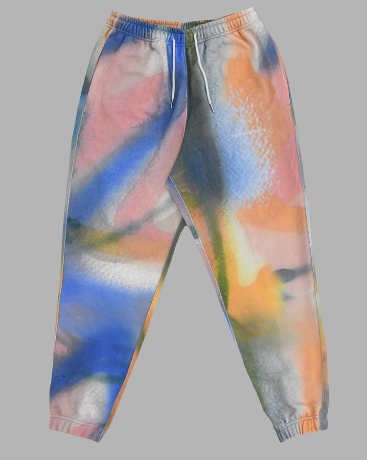 【THE MUSEUM VISITOR】SPRAYED PRINTED JOGGER PANTS (MULTI) SPRAYED PRINTED JOGGER PANTS (MULTI) : THE MUSEUM VISITOR