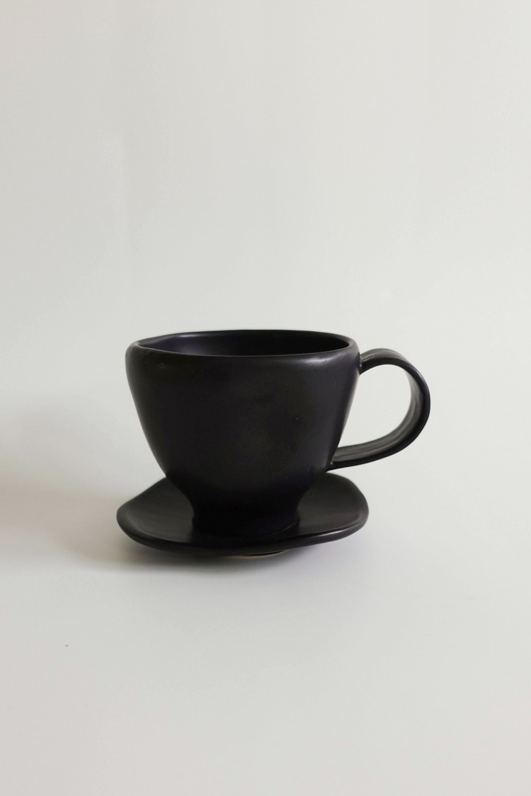 Wave tea cup set - black : MONUAND