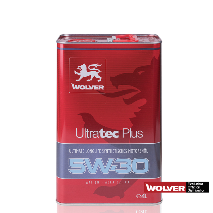 [공식수입원] Wolver UltraTec Plus 5W30 / 울버 울트라텍 플러스 엔진오일 - 4리터*4(16리터 ...