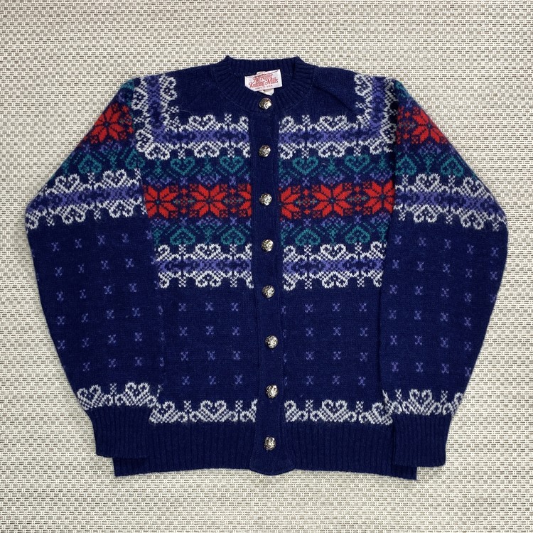 Fall River Knitting Mills Nordic Pattern Cardigan (Womens 55) 라이트하우스 스토어