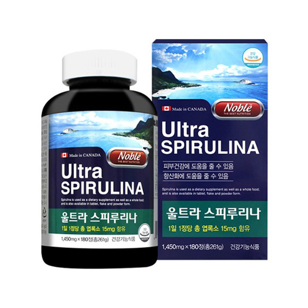 [추천]노블 - 울트라 스피루리나 1450mg x 180정
