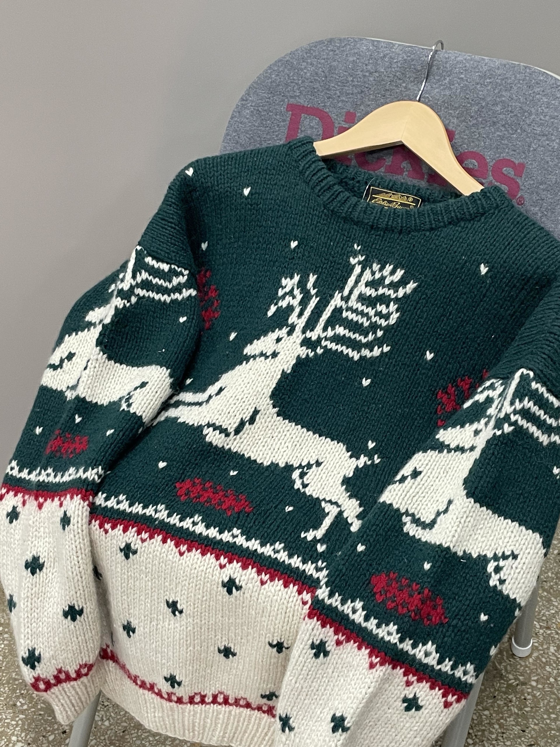 90s Eddie Bauer Wool Rudolph Nordic Sweater (105-107 Size) : Share the vibe