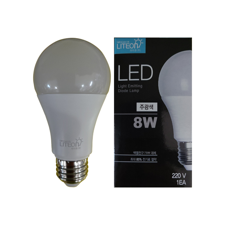 전기용품 전구 라이톤 컨버터 내장형 LED 램프 8W : 나바론 종합상사