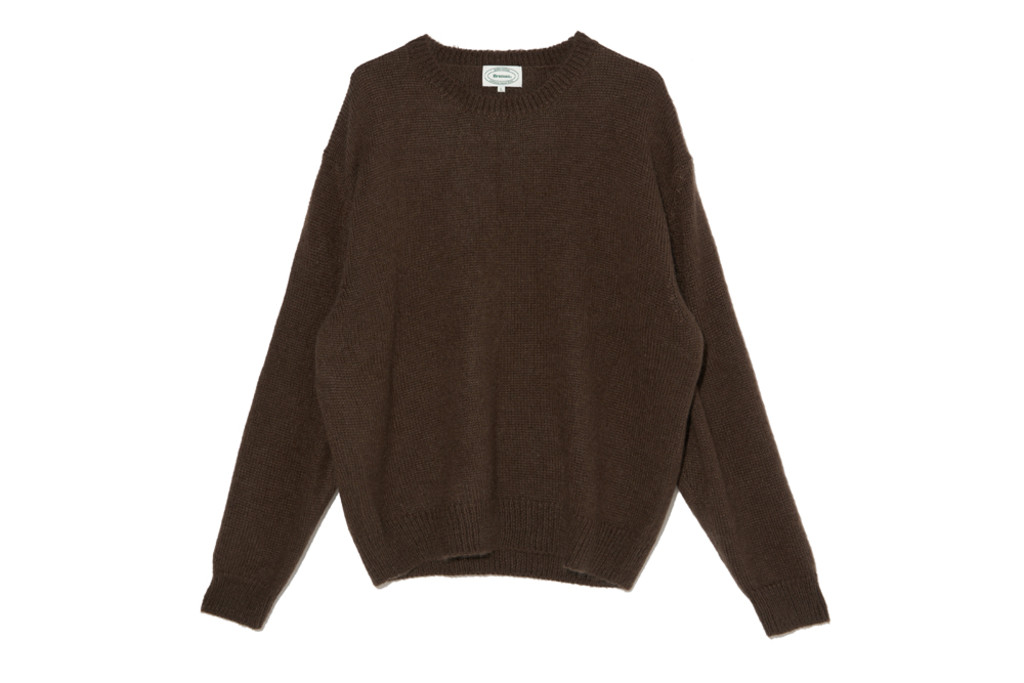Kid Mohair Crew Neck Knit (Brown)</br>Price - 149,000