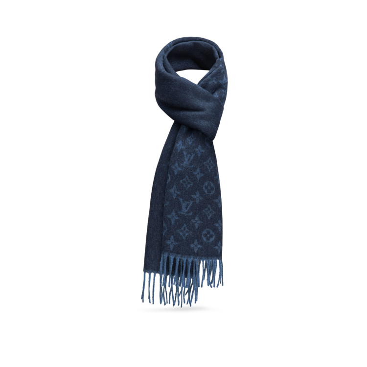 Shop Louis Vuitton MONOGRAM Cardiff Scarf (M70482, M70484) by