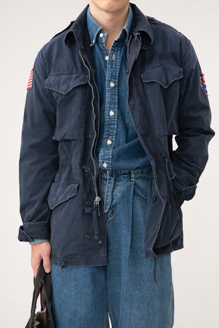 ジャケット・アウター 23AW POLO RALPH LAUREN M43 FIELD JACKET Polo Ralph Lauren Performance Men's Black Water-Repellent