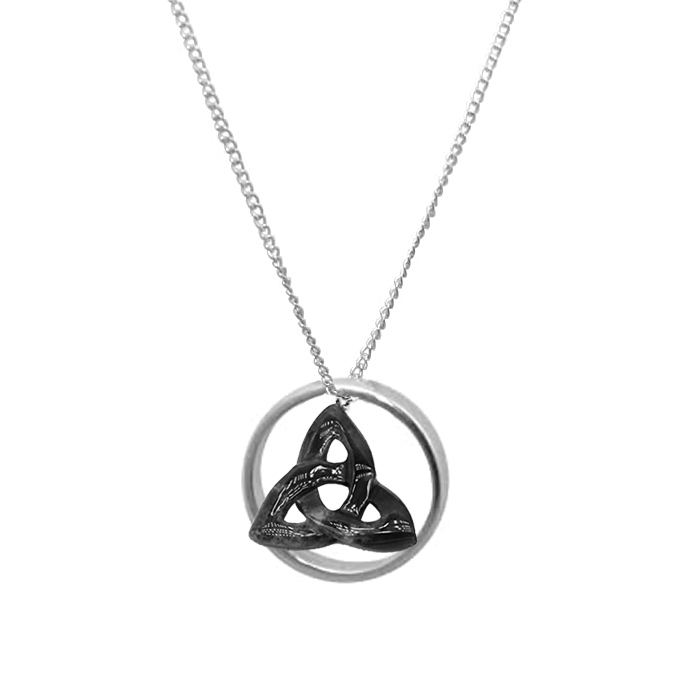 Celtic Holy Trinity Knot Round Necklace Pendant 'Regan' - Includes A  16