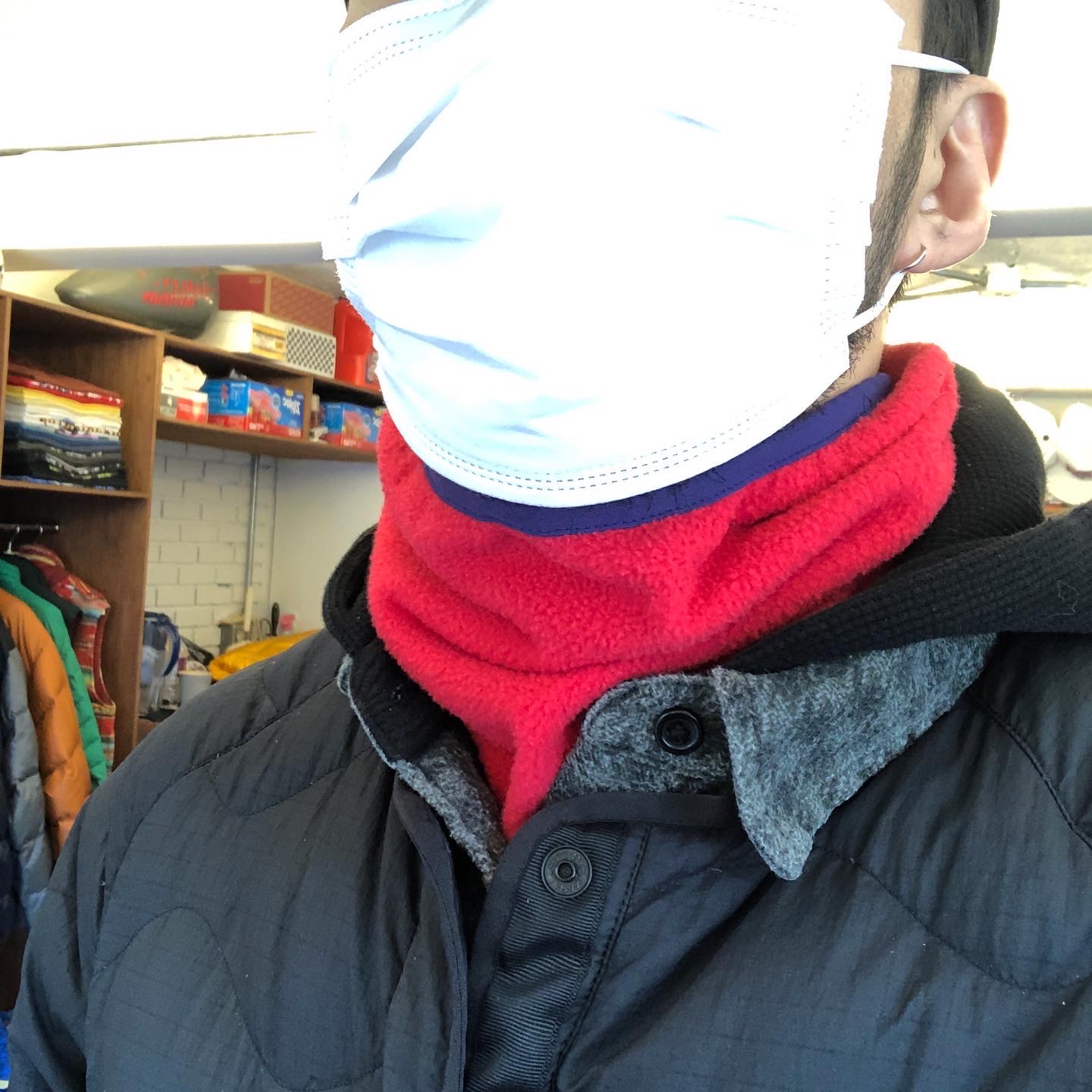 90s us made patagonia neck warmer soberseoul