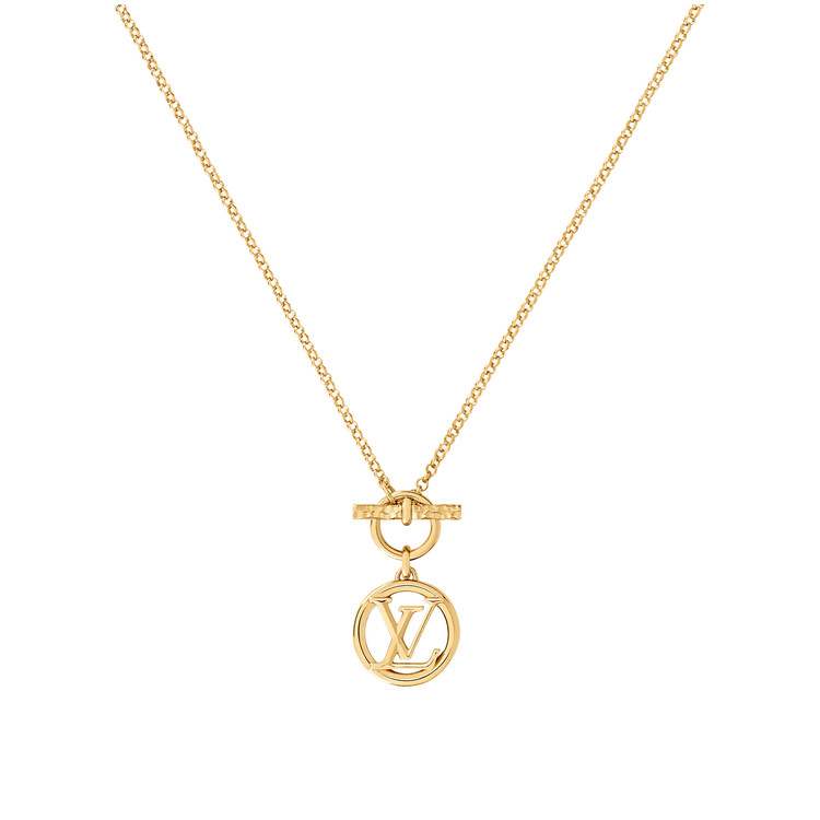 Shop Louis Vuitton MONOGRAM Lv edge necklace mm (MP3003) by