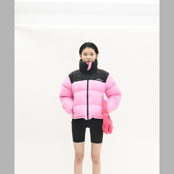 THE MUSEUM VISITOR★韓国★HEART STITCHED PUFFER DOWN JACKET HEART STITCHED PUFFER DOWN JACKET (SKY BLUE) : THE MUSEUM