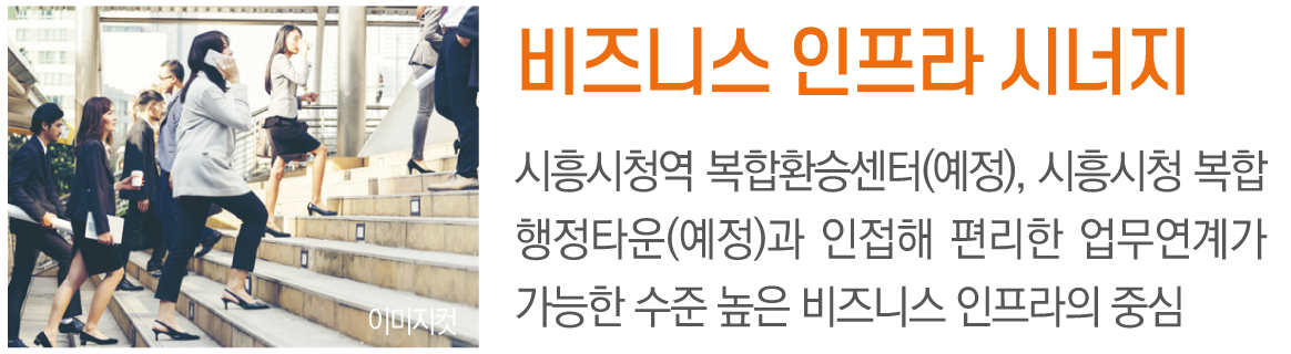 광개토인피니 시흥시청역 지식산업센터 비즈니스인프라