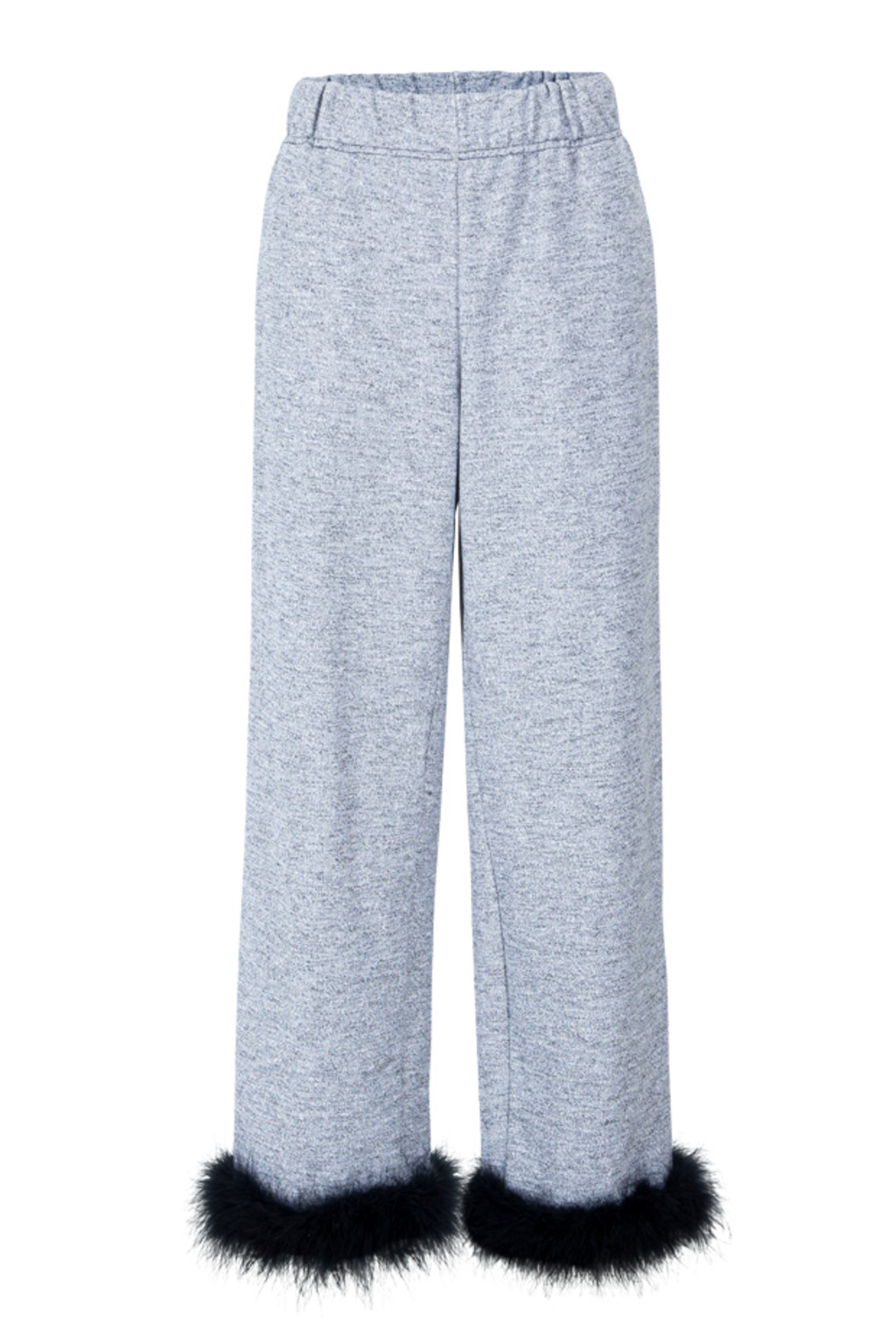 (rsp made) marble feather sweat pants (black) RASPBERRYPIE