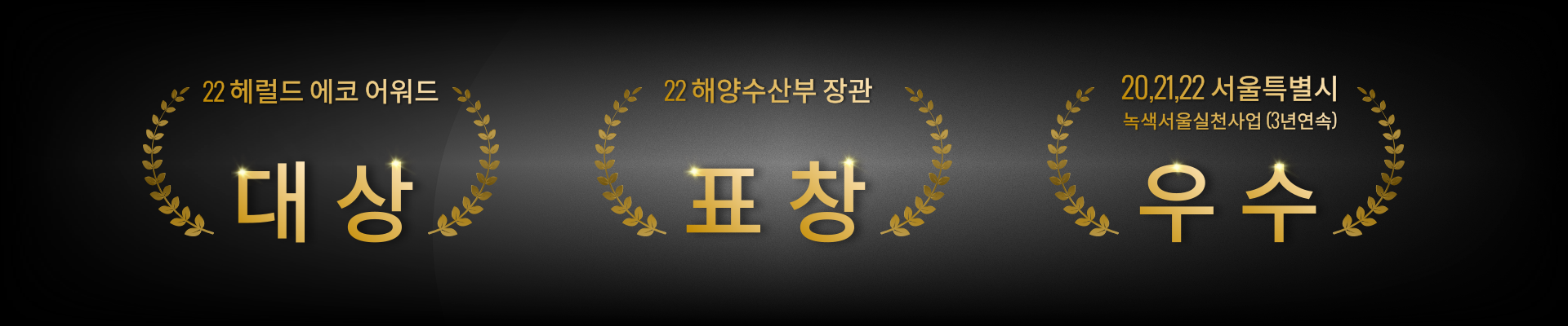 2022 "제22회 국제 연안 정화의 날" 해양보전공로 해양수산부 장관 표창<br>2022 제2회 헤럴드에코어워드, H.eco Awards 대상<br>2020, 2021, 2022 서울특별시 녹색서울실천사업 3년연속 우수사업 선정