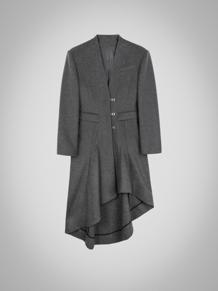 Asymmetrical Flared Wool Cashmere Dress Coat 2728 ｜공식 온라인 스토어