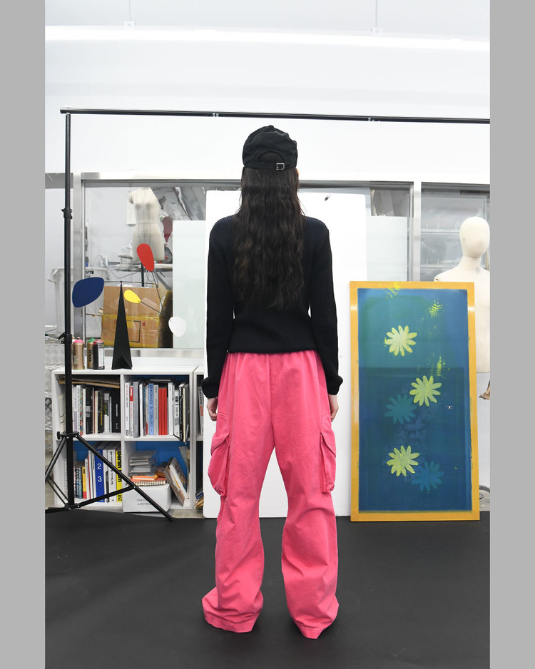 [THE MUSEUM VISITOR]★HEART POCKET DYEING PANTS HEART POCKET DYEING PANTS (PINK) : THE MUSEUM VISITOR