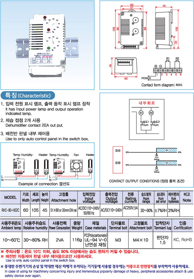 <B>RHC-90-HS2C Catalog</B>
