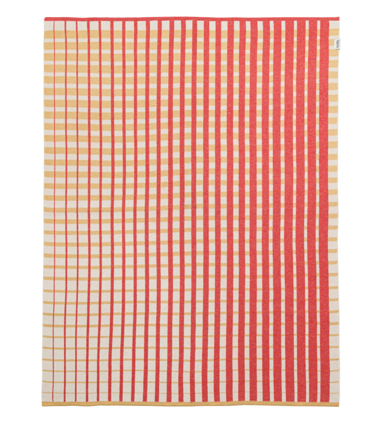 warp and weft blanket orange & yellow fabric fabrics