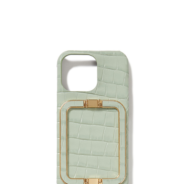[EENK] / ☆ Phone Case Liney / Croco Green 083dc321de680.jpg