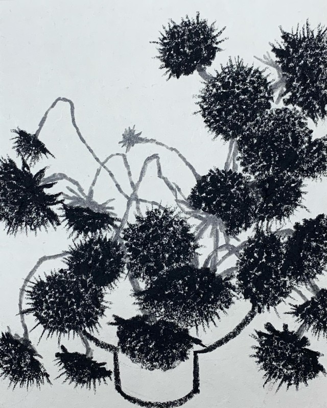 부러움을 먹고 사는 사람들1_2022_장지에 채색_80x60cm