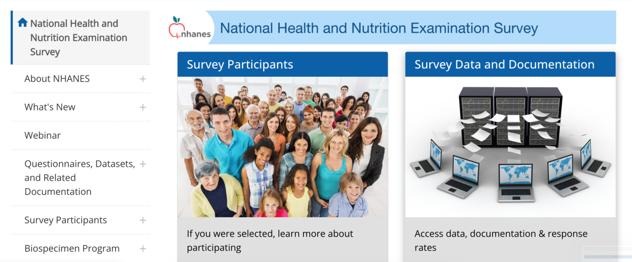 <p style="font-size:12px; color:#999;">National Health and Nutrition Examination Survey 홈페이지</style>