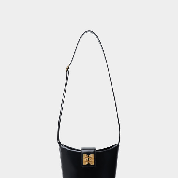 [EENK] / ☆ HOBART Folded Top Small Bucket Bag / Black HOBART Folded Top Small Bucket Bag - Black : EENK SHOP