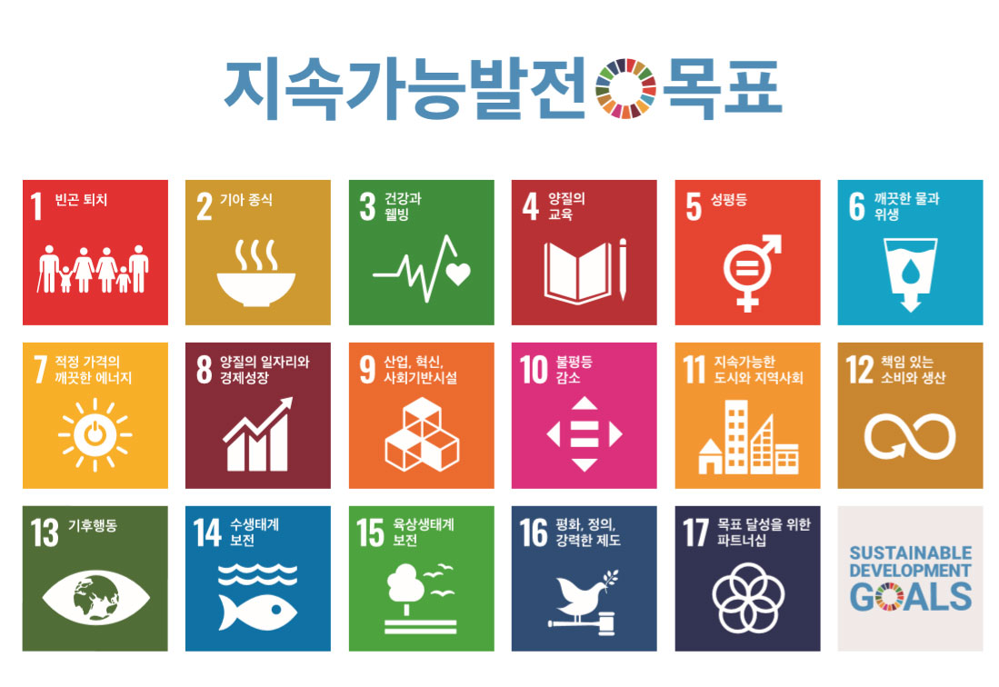 [ 17개 지속가능발전목표 (SDGs) ]