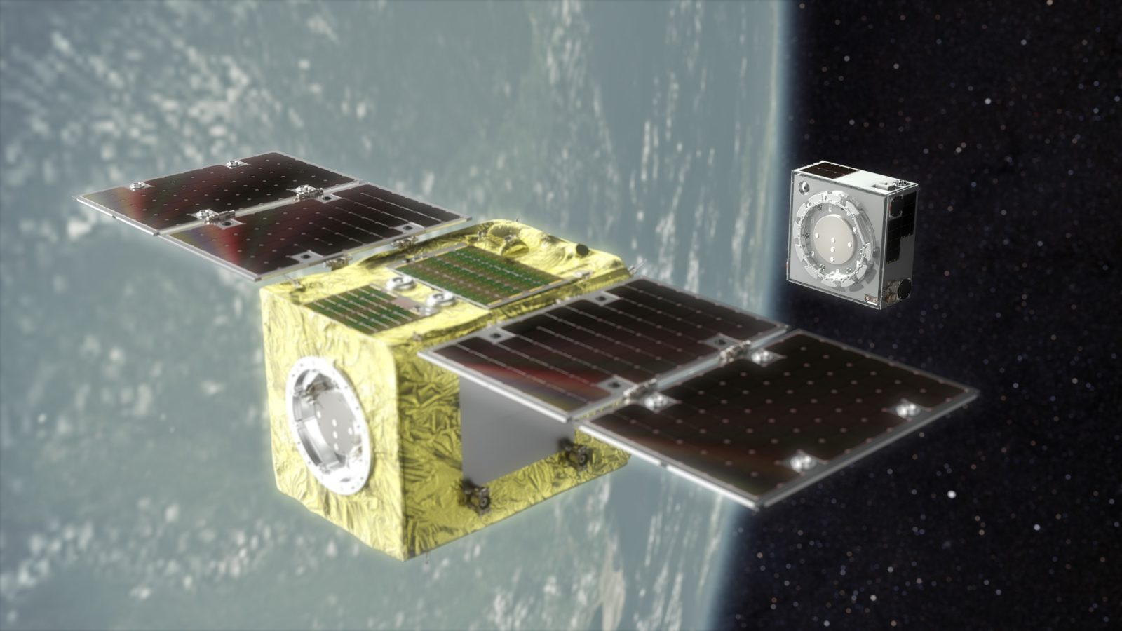 <p  style="text-align:left; font-size:14px;">아스트로스케일의 ELSA-d (Image : Astroscale Homepage)</p>