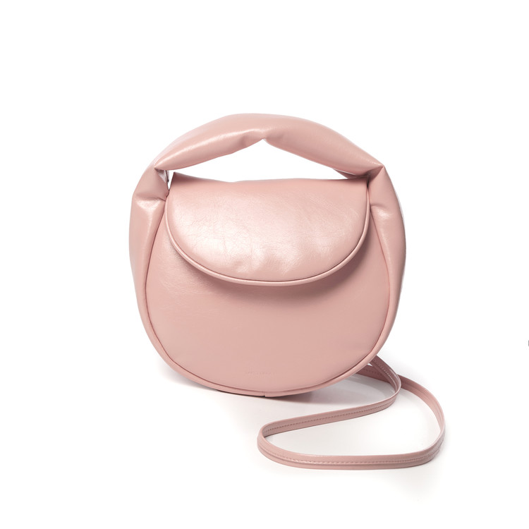 flap mug bag S crinkle pink SAMO ONDOH : SAMO ONDOH GLOBAL