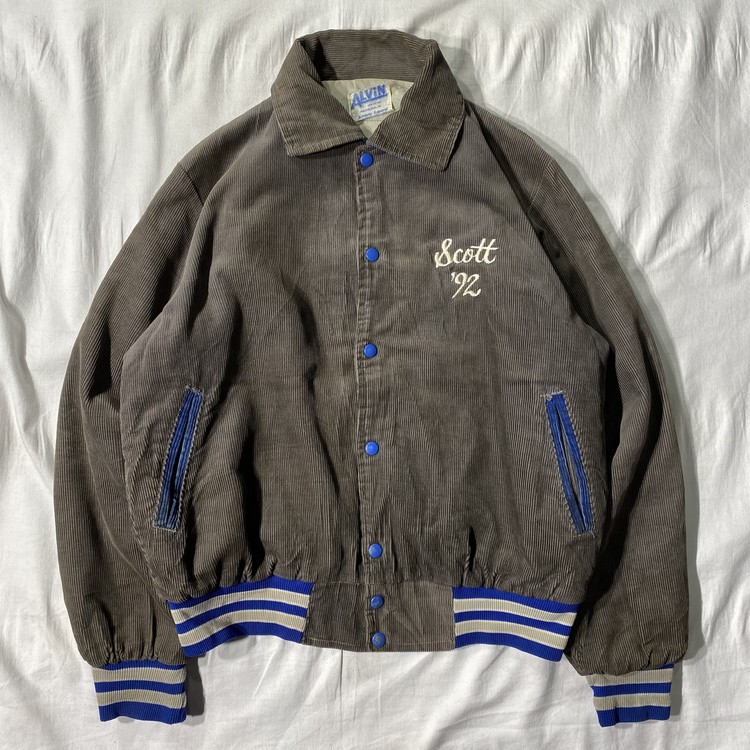 Vintage 90s Corduroy Varsity sold Jacket