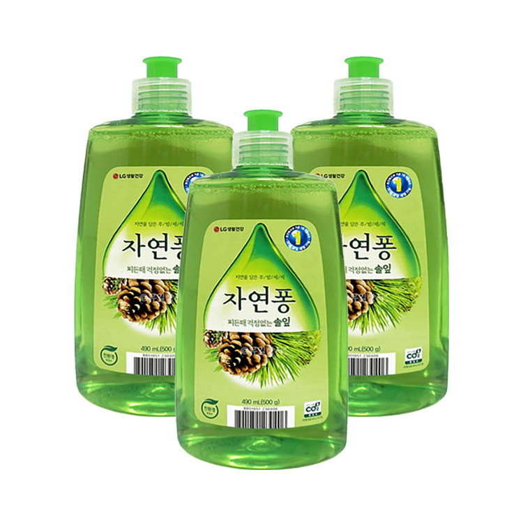 청소세제 주방 세제 LG생활건강 주방세제 자연퐁 500g : 나바론 종합상사