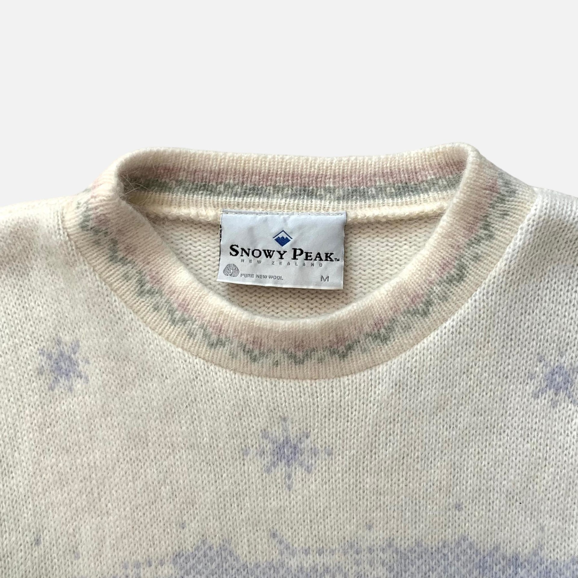 SNOWY PEAK New Zealand wool knit TAAU