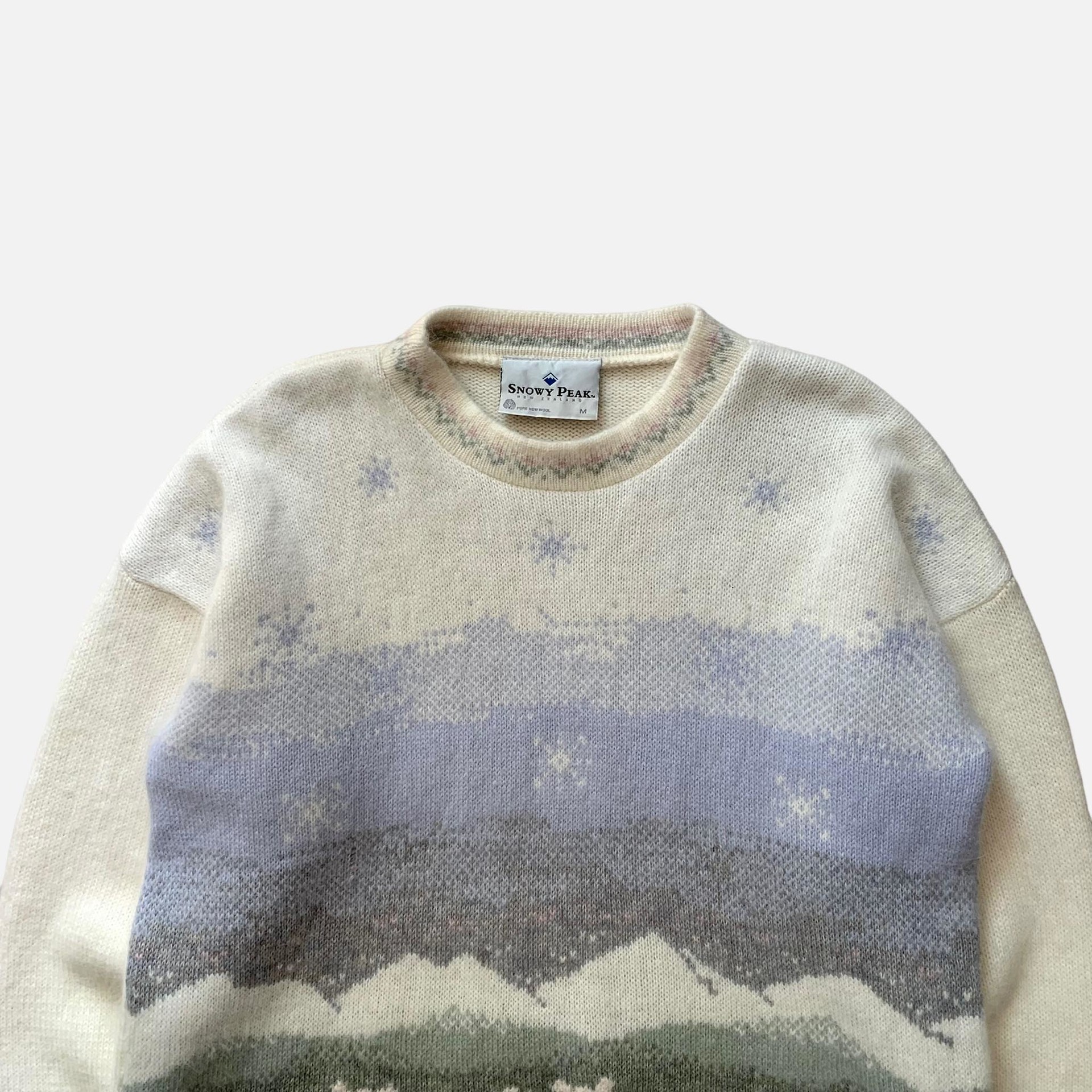 SNOWY PEAK New Zealand wool knit TAAU